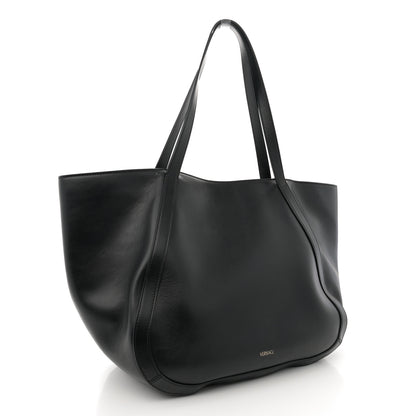 Versace Calfskin Greca Goddess Tote Bag Black 2 of 13