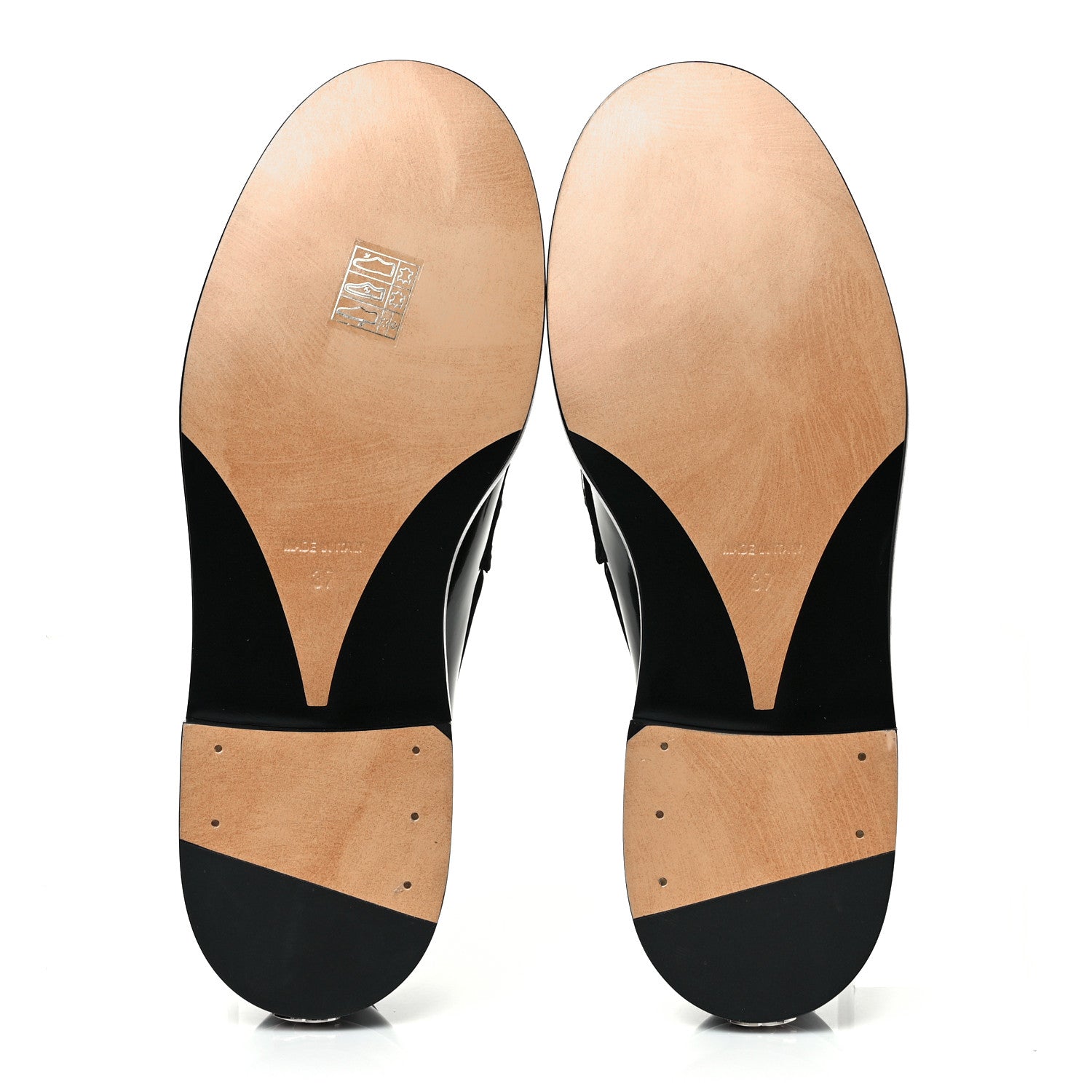 Chanel Shiny Calfskin Logo Loafers 37 Black 6 of 10
