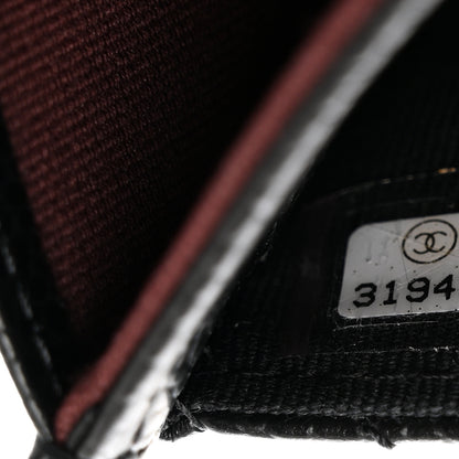 Chanel Caviar Quilted Flap Card Holder Wallet Black 8 of 9