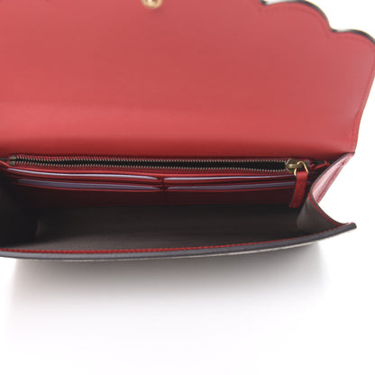 Gucci GG Supreme Monogram Mini Peony Pearly Clutch Red 5 of 7
