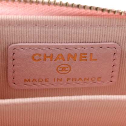 Chanel Caviar Quilted Zip Coin Purse Light Pink 6 of 8