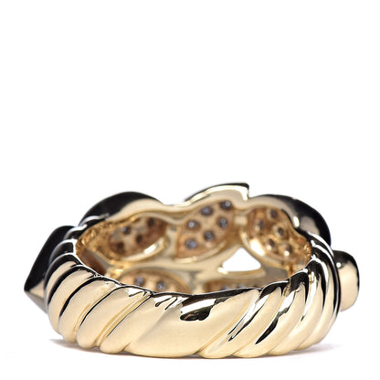 David Yurman 18K Yellow Gold Diamond Confetti Band Ring 52 6 4 of 6