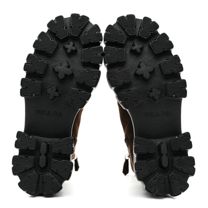 Prada Suede Monolith Chelsea 55mm Boots 37 Moro 6 of 9