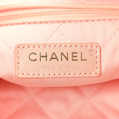 Chanel Shiny Calfskin Quilted Chanel 22 Light Orange 7 of 11