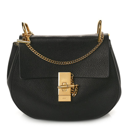Chloe Grained Lambskin Drew Shoulder Bag Black 1 of 9