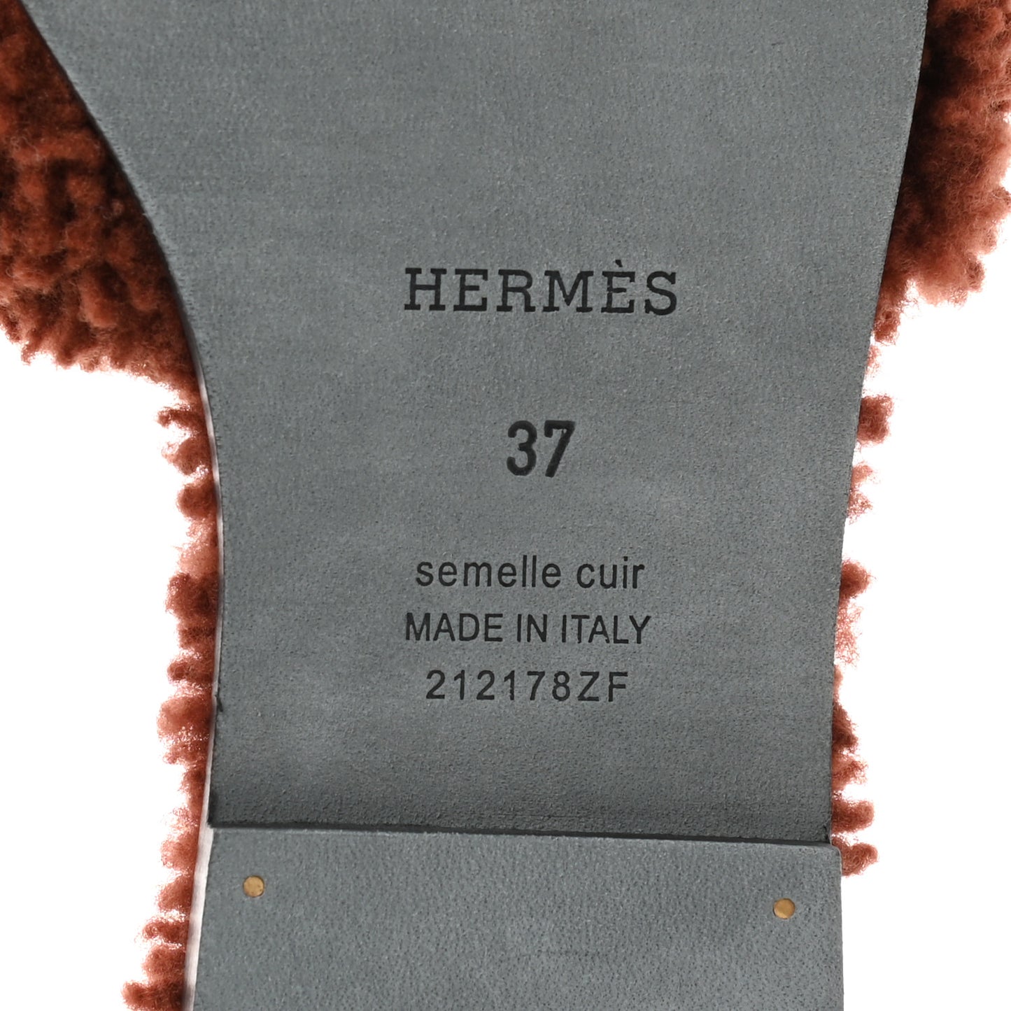 Woolskin Oran Sandals 37 Cognac