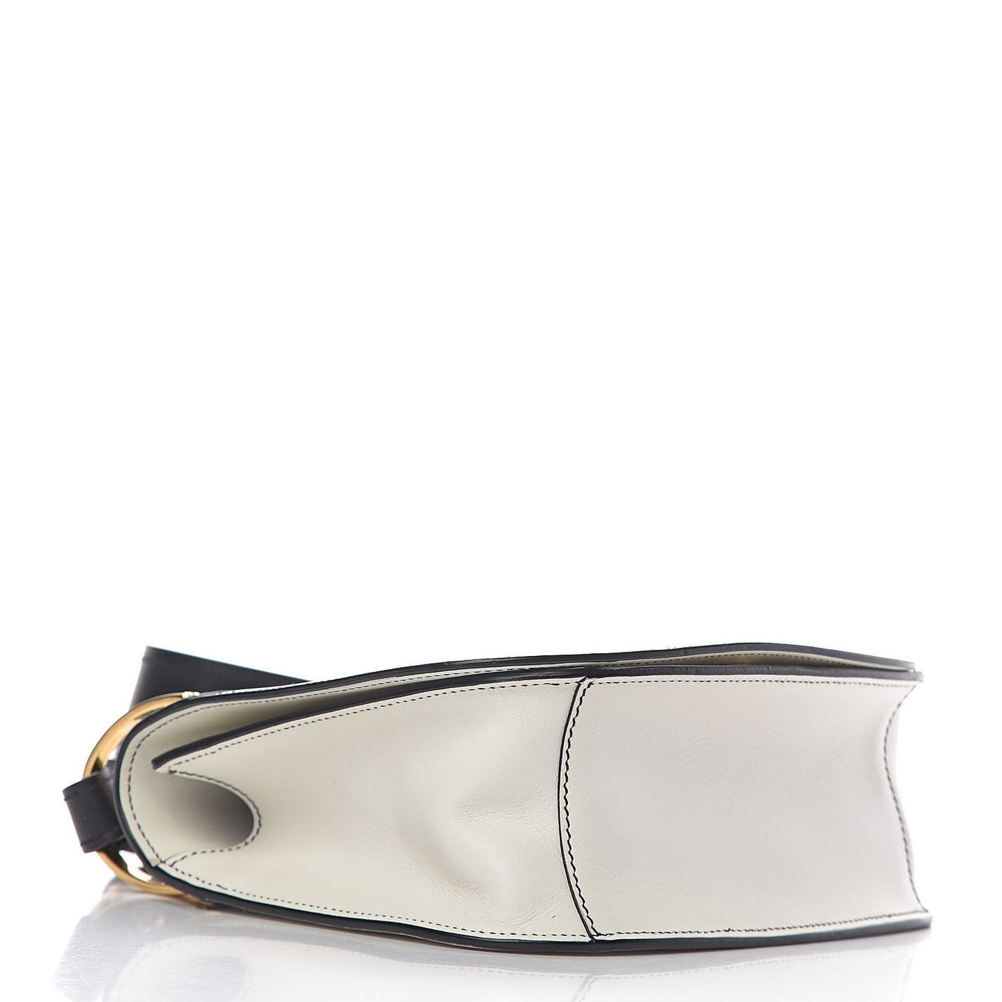 City Calf Pionniere Saddle Bag Black White