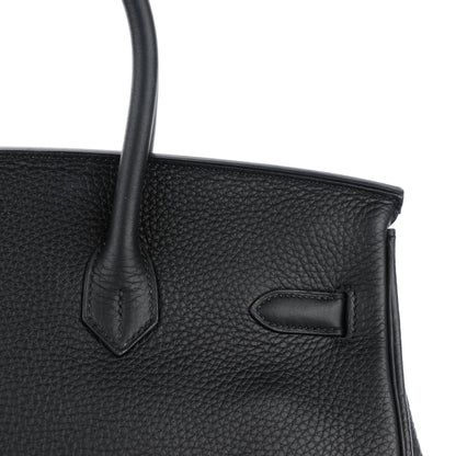 Hermes Taurillon Clemence Birkin 35 Black 20 of 23