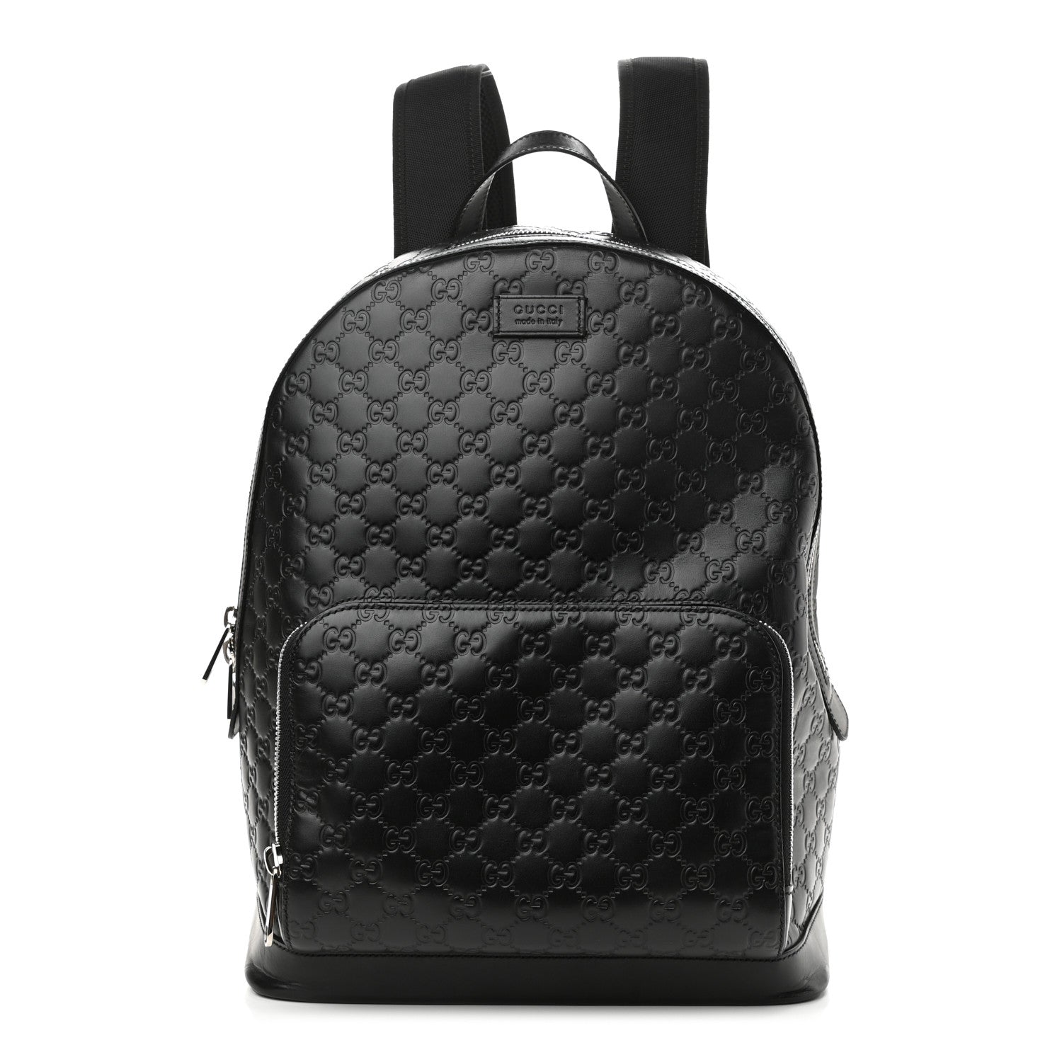 Gucci Guccissima Signature Day Backpack Black 1 of 10