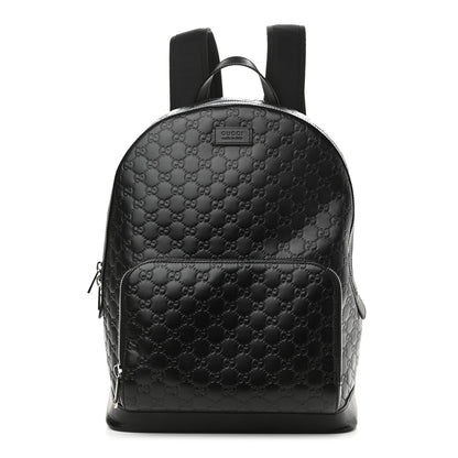Gucci Guccissima Signature Day Backpack Black 1 of 10
