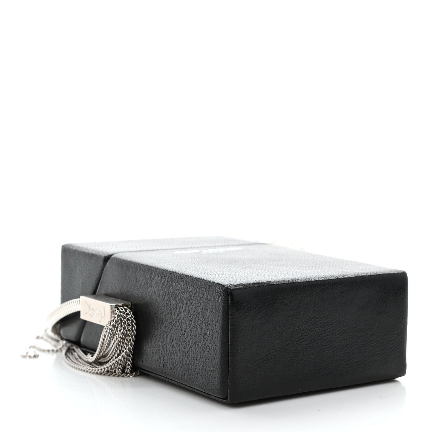Lambskin Smoking Box Crossbody Black