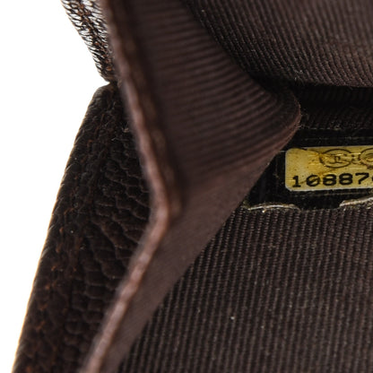 Chanel Caviar Outdoor Ligne French Wallet Brown 8 of 8