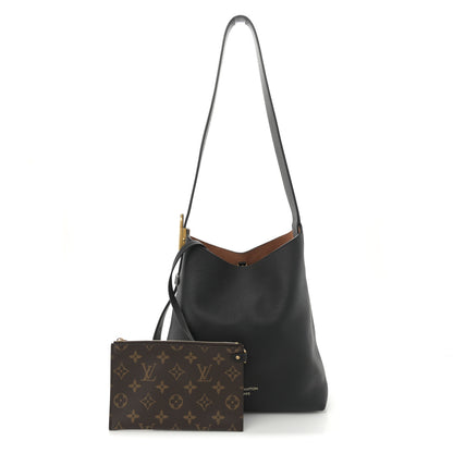 Louis Vuitton Grained Calfskin Low Key Hobo PM Black 3 of 10