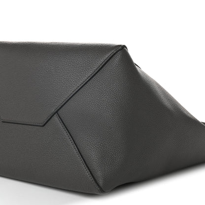 Celine Soft Grained Calfskin Medium Belt Cabas Phantom Grey 10 of 11