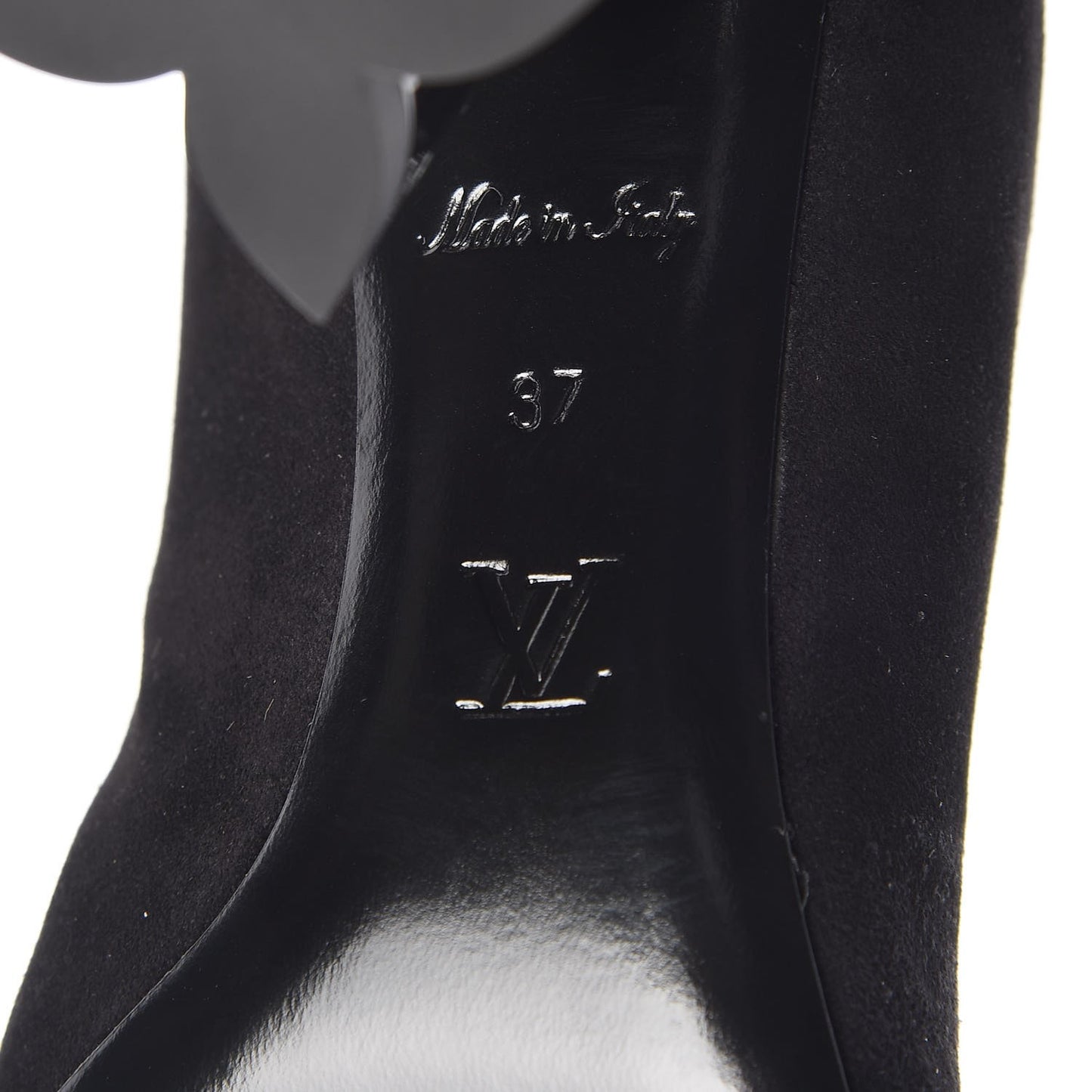 Suede Monogram Uniformes Cap Toe Chelsea 80mm Ankle Boots 37 Black