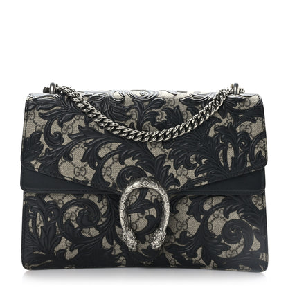 Gucci GG Supreme Monogram Arabesque Medium Dionysus Shoulder Bag Black 1 of 9