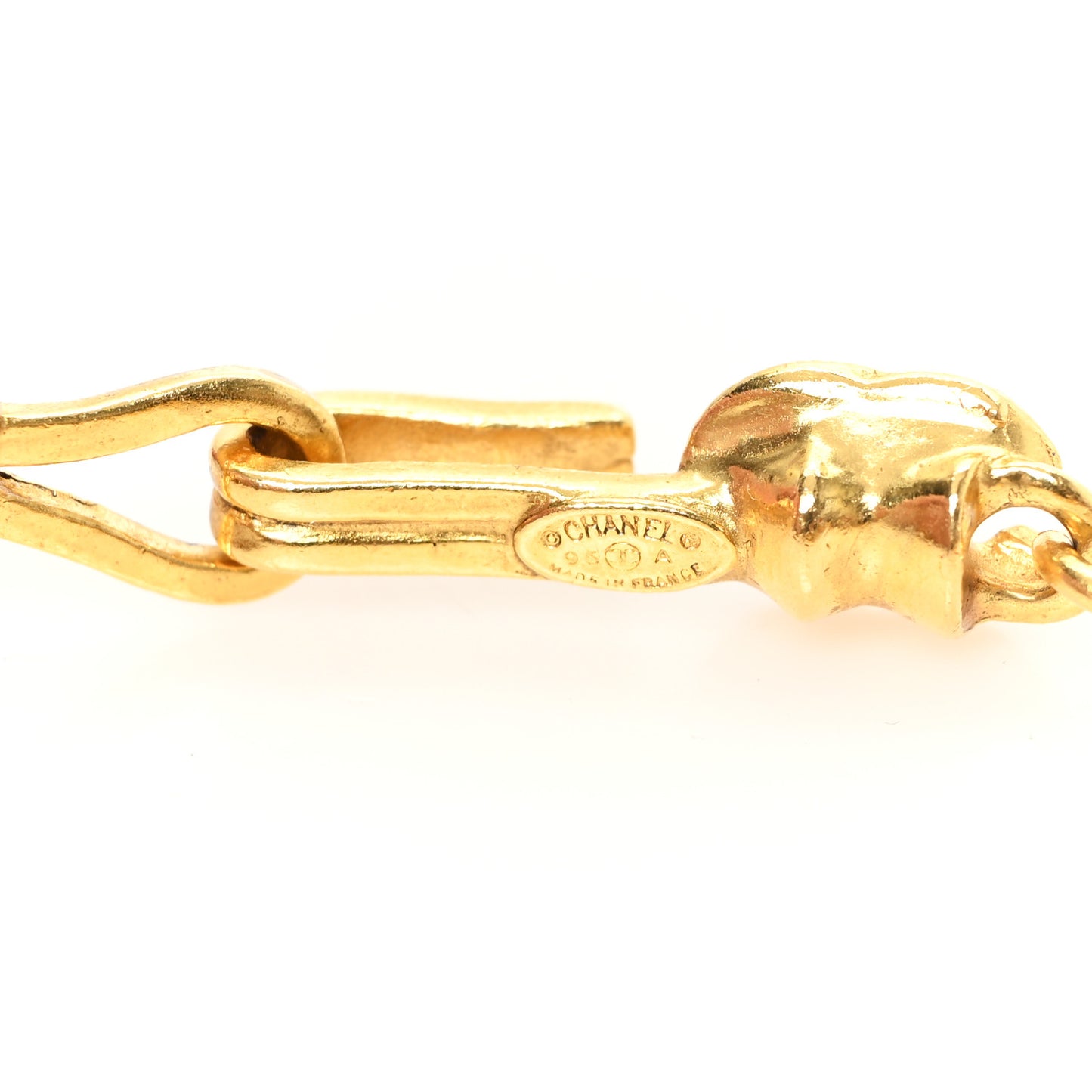 Metal Mirror Necklace Gold