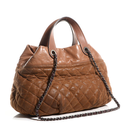 Chanel Iridescent Calfskin Large In The Mix Tote Light Brown 3 of 7