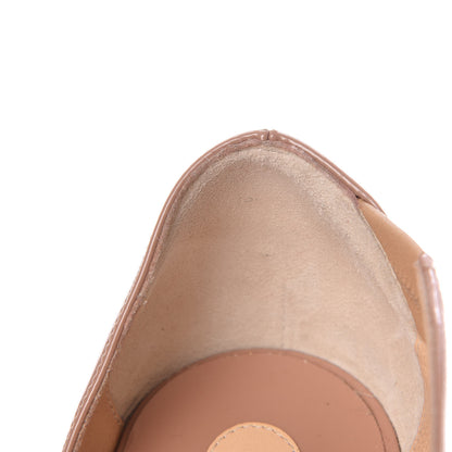 Christian Louboutin Patent World Copine 100 Sandals 39.5 Nude 8 of 11