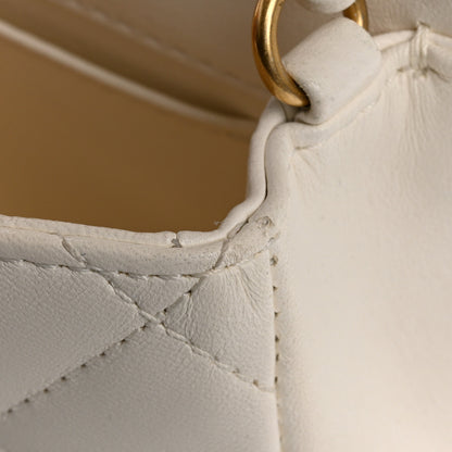 Chanel Lambskin Quilted Mini Heart Charms Flap White 16 of 16