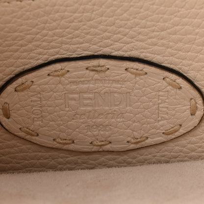 Fendi Cuoio Roma Sellerissima Nappa Sintetica Tape Stitch Small Peekaboo I SEE U Satchel Camelia 6 of 9