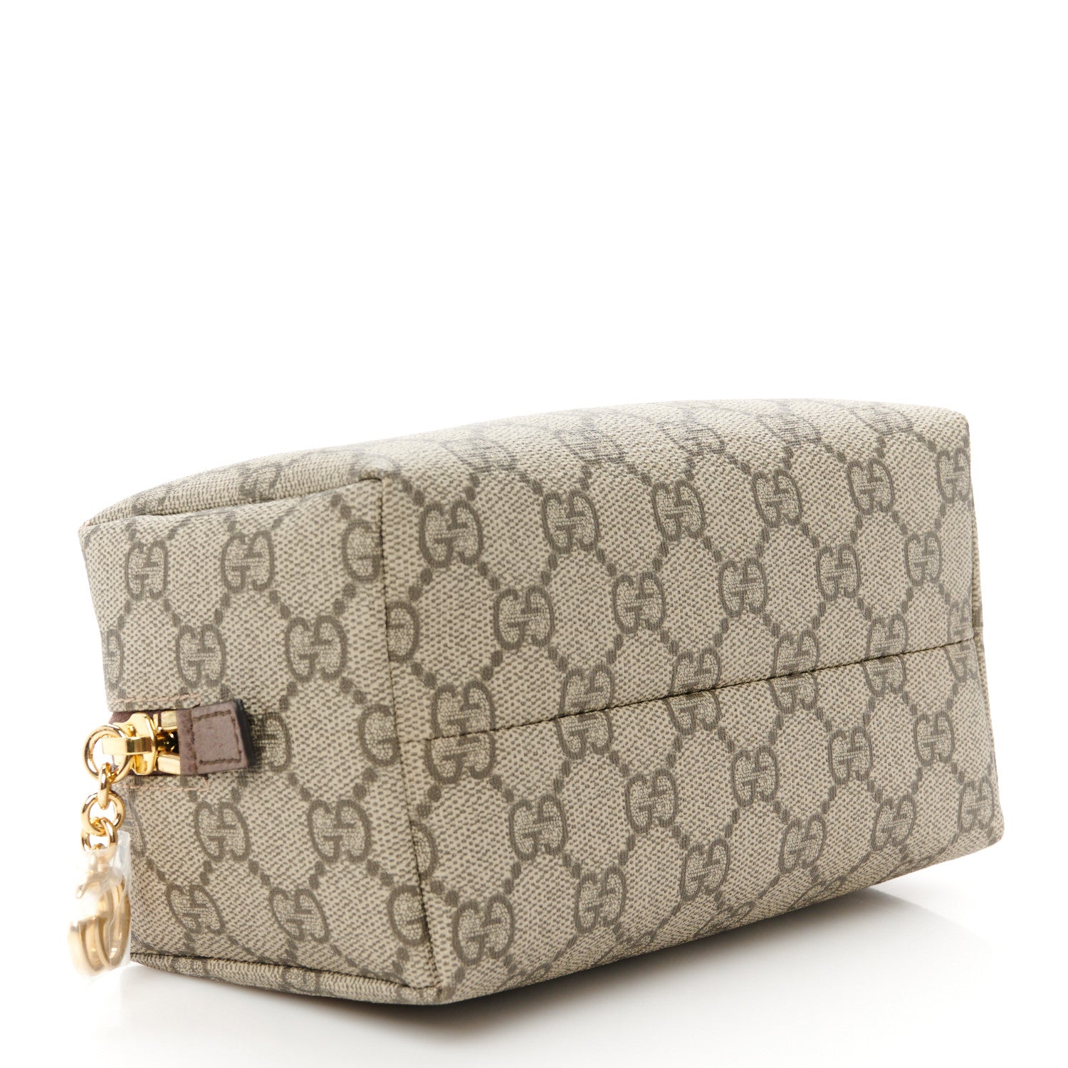 Gucci Soft GG Supreme Monogram Calfskin Medium Ophidia Cosmetic Case Beige Ebony New Acero 4 of 9