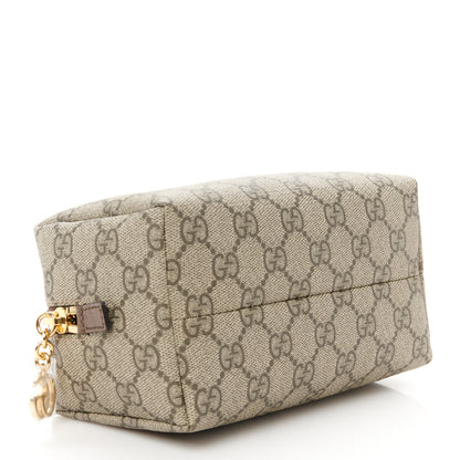 Gucci Soft GG Supreme Monogram Calfskin Medium Ophidia Cosmetic Case Beige Ebony New Acero 4 of 9