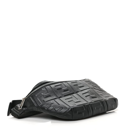 Fendi Nappa FF 1974 Embossed Belt Bag Black 4 of 9