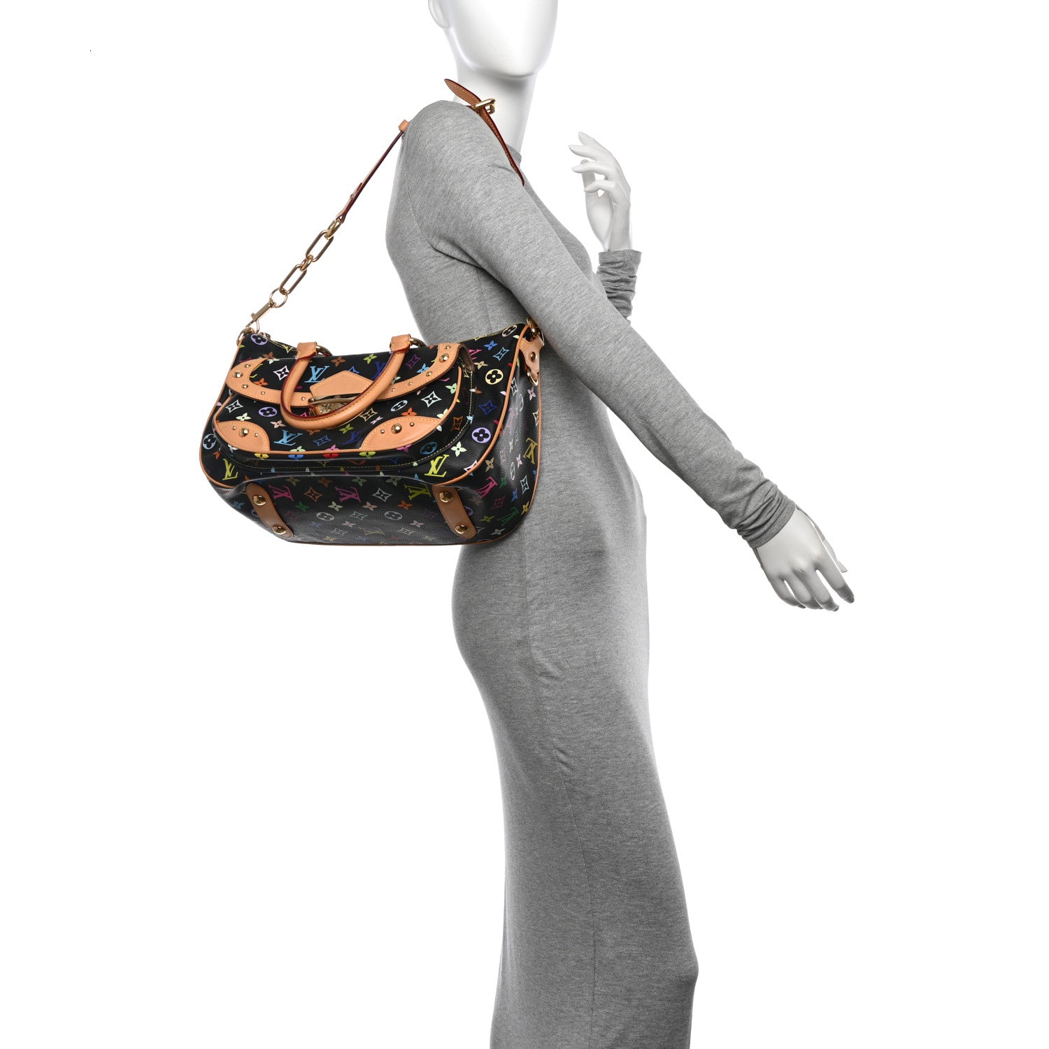 Louis Vuitton Monogram Multicolor Rita Black 2 of 9