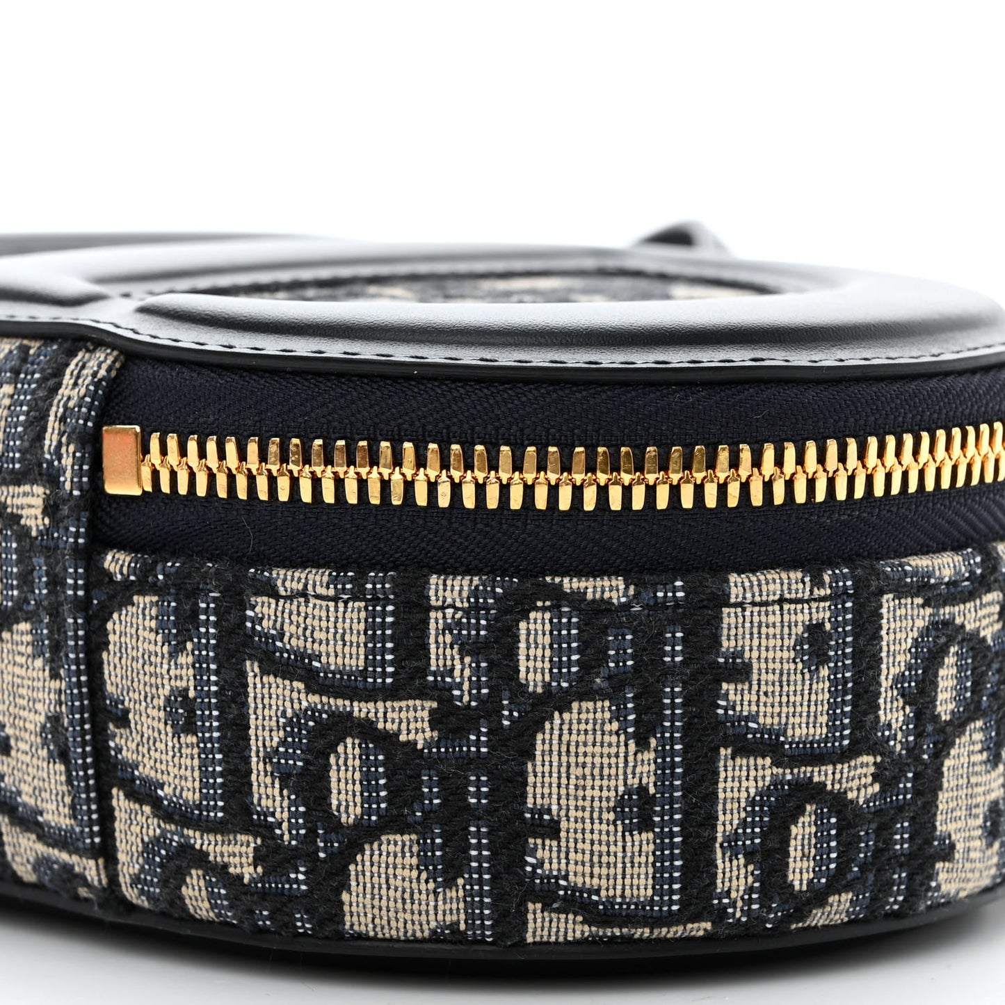 Oblique CD Signature Oval Crossbody Camera Bag Blue Multicolor