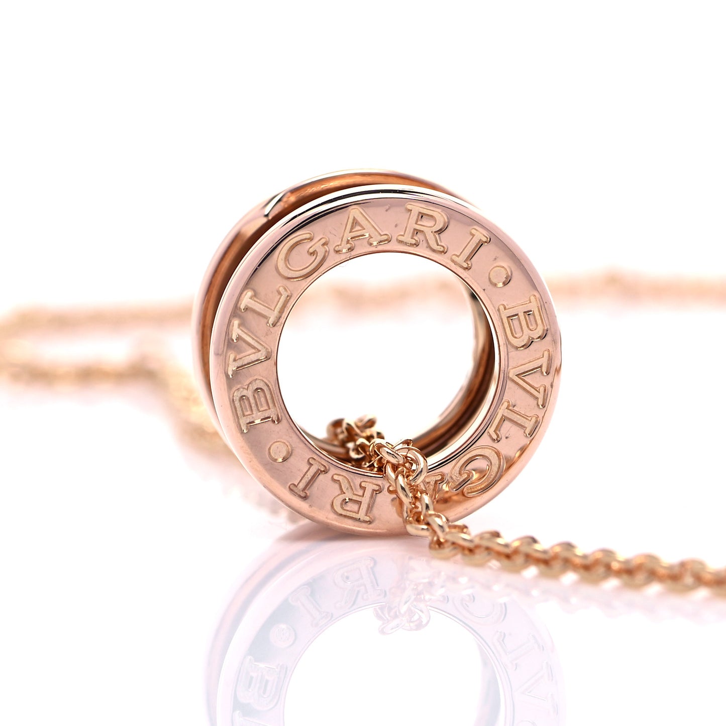 18K Rose Gold B.Zero1 Pendant Necklace
