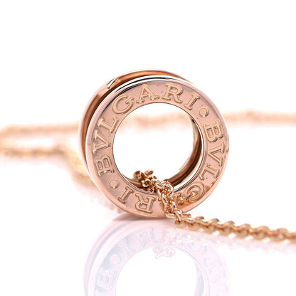 Bulgari 18K Rose Gold B.Zero1 Pendant Necklace 3 of 5