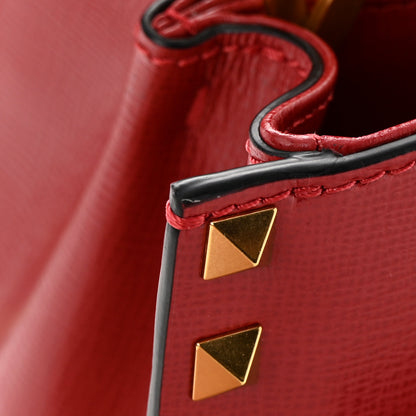 Valentino Garavani Vitello Small Rockstud Alcove Top-Handle Bag Rosso Valentino 11 of 12