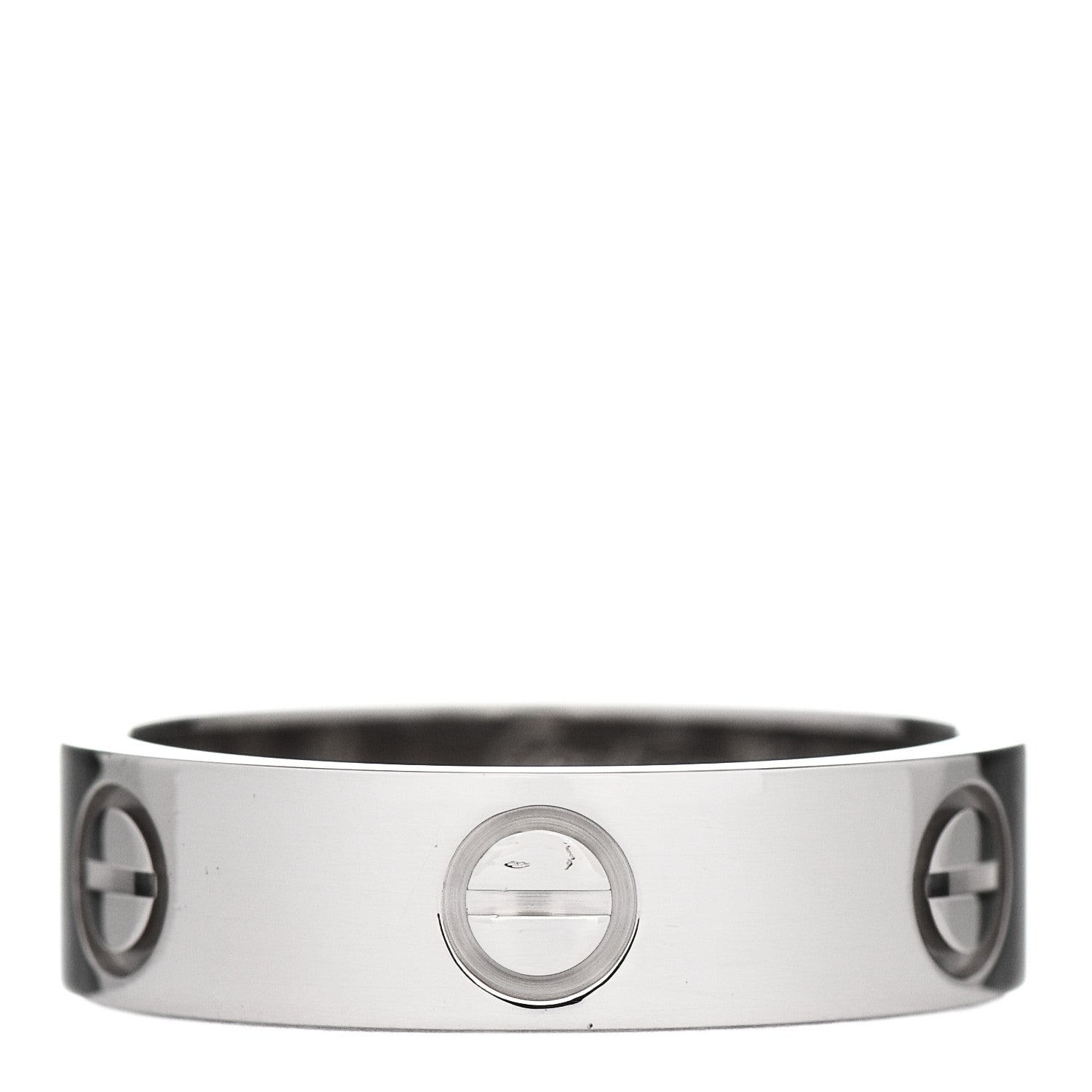 Cartier 18K White Gold 5.5mm LOVE Ring 54 7 1 of 6