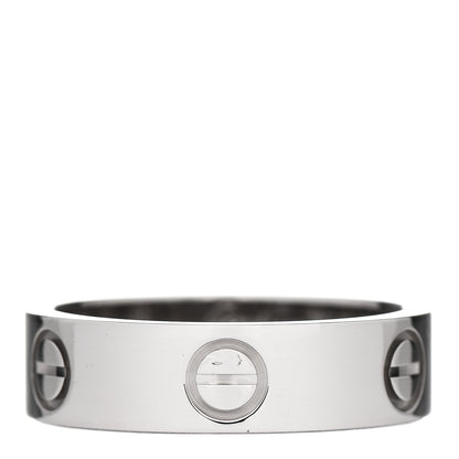 Cartier 18K White Gold 5.5mm LOVE Ring 54 7 1 of 6