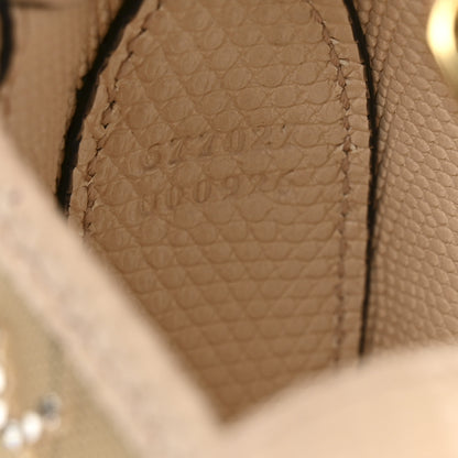 Gucci Lizard Mesh Crystal GG Monogram Mini Jackie 1961 Hobo Light Powder Skin Rose 7 of 11