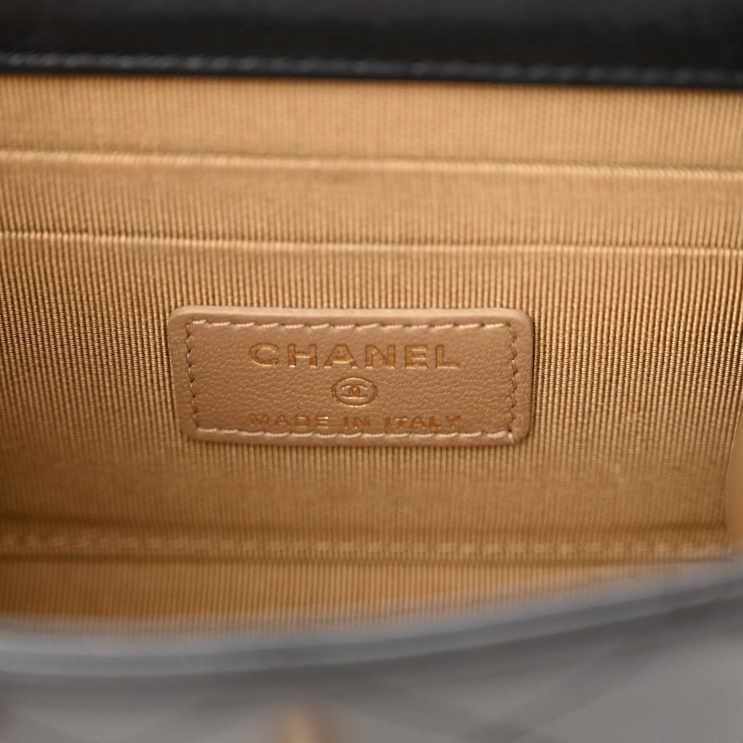 Chanel Goatskin Chic Pearls Clutch On Chain Black 10 of 13