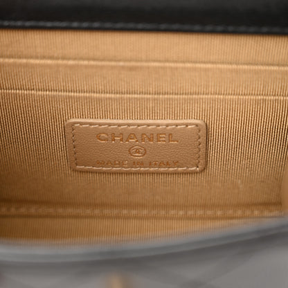 Chanel Goatskin Chic Pearls Clutch On Chain Black 10 of 13