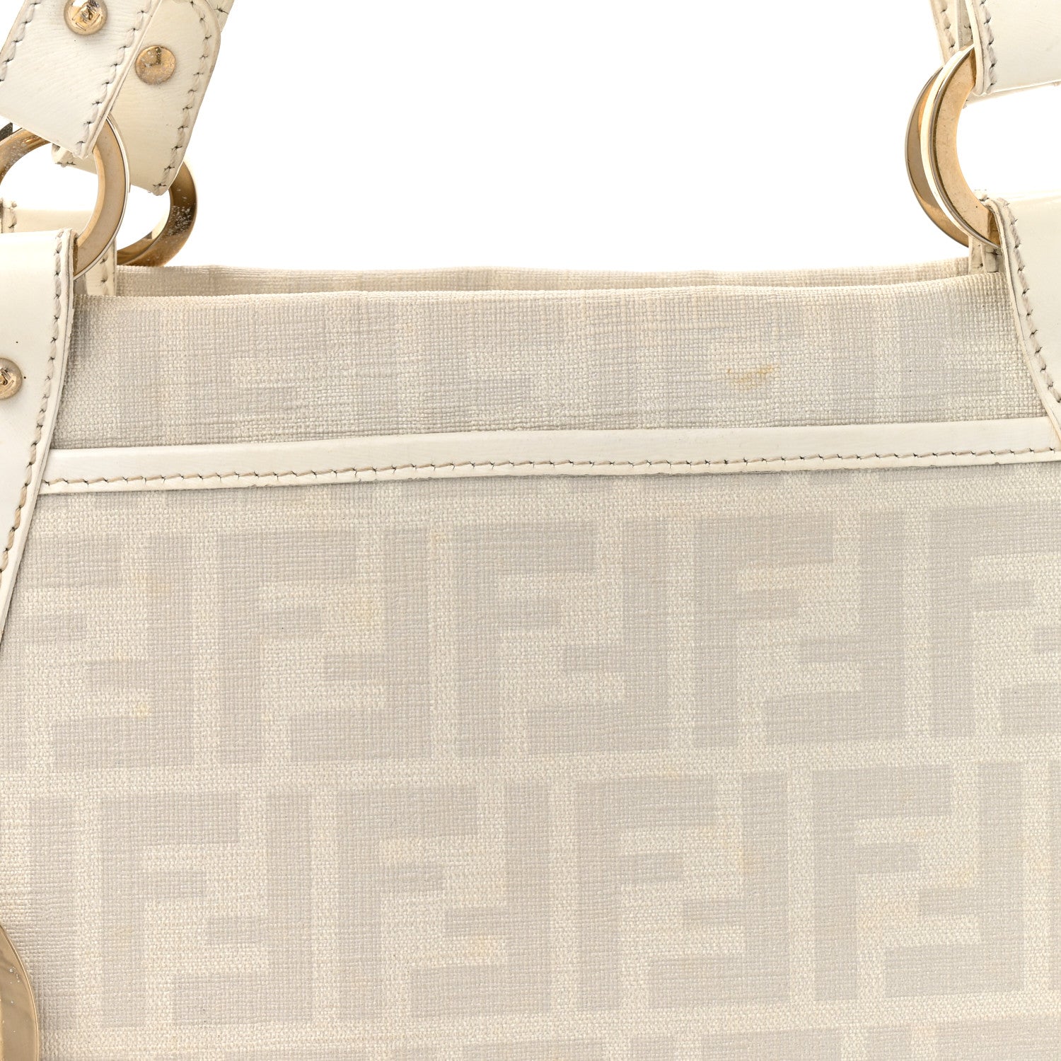 Fendi Zucca Spalmati Large Chef Shopper Tote White 8 of 16