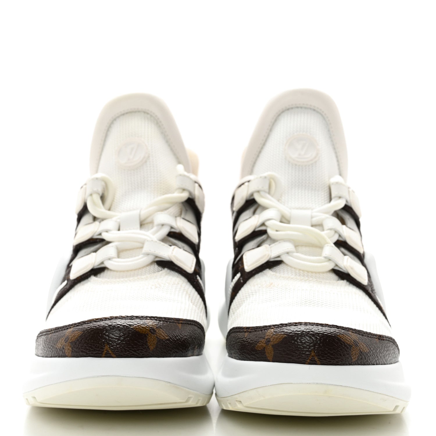 Louis Vuitton Patent Monogram LV Archlight Sneakers 38.5 White 2 of 11