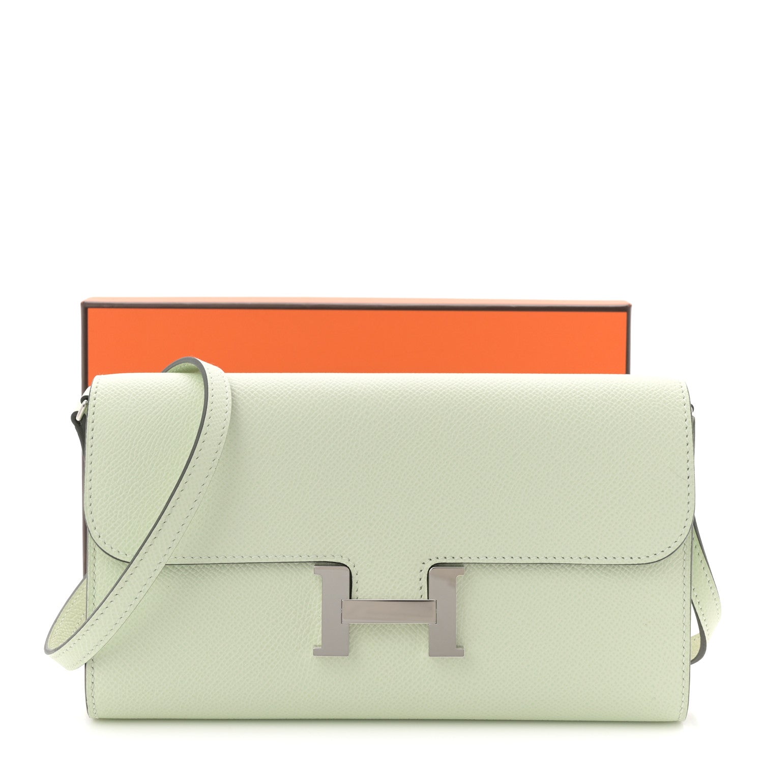 Hermes Epsom Constance Long To Go Wallet Vert Fizz 10 of 10