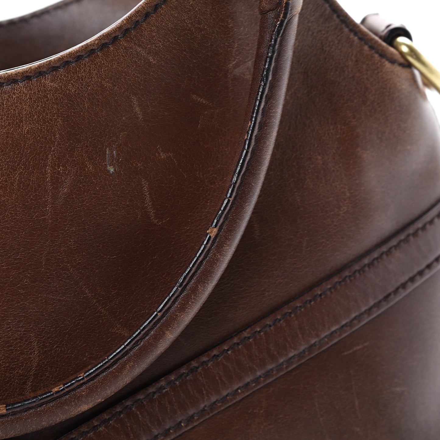 Calfskin GG Reins Hobo Brown
