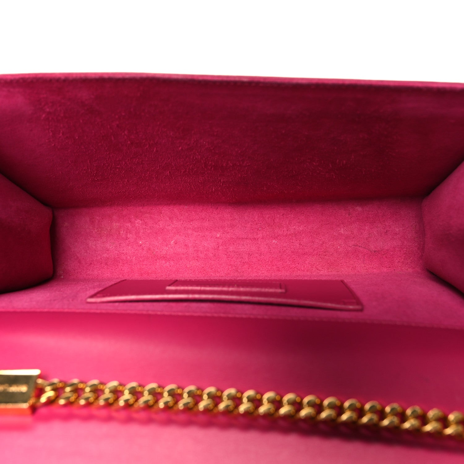 Saint Laurent Smooth Calfskin Classic Monogram Kate Tassel Chain Wallet Pink 5 of 9
