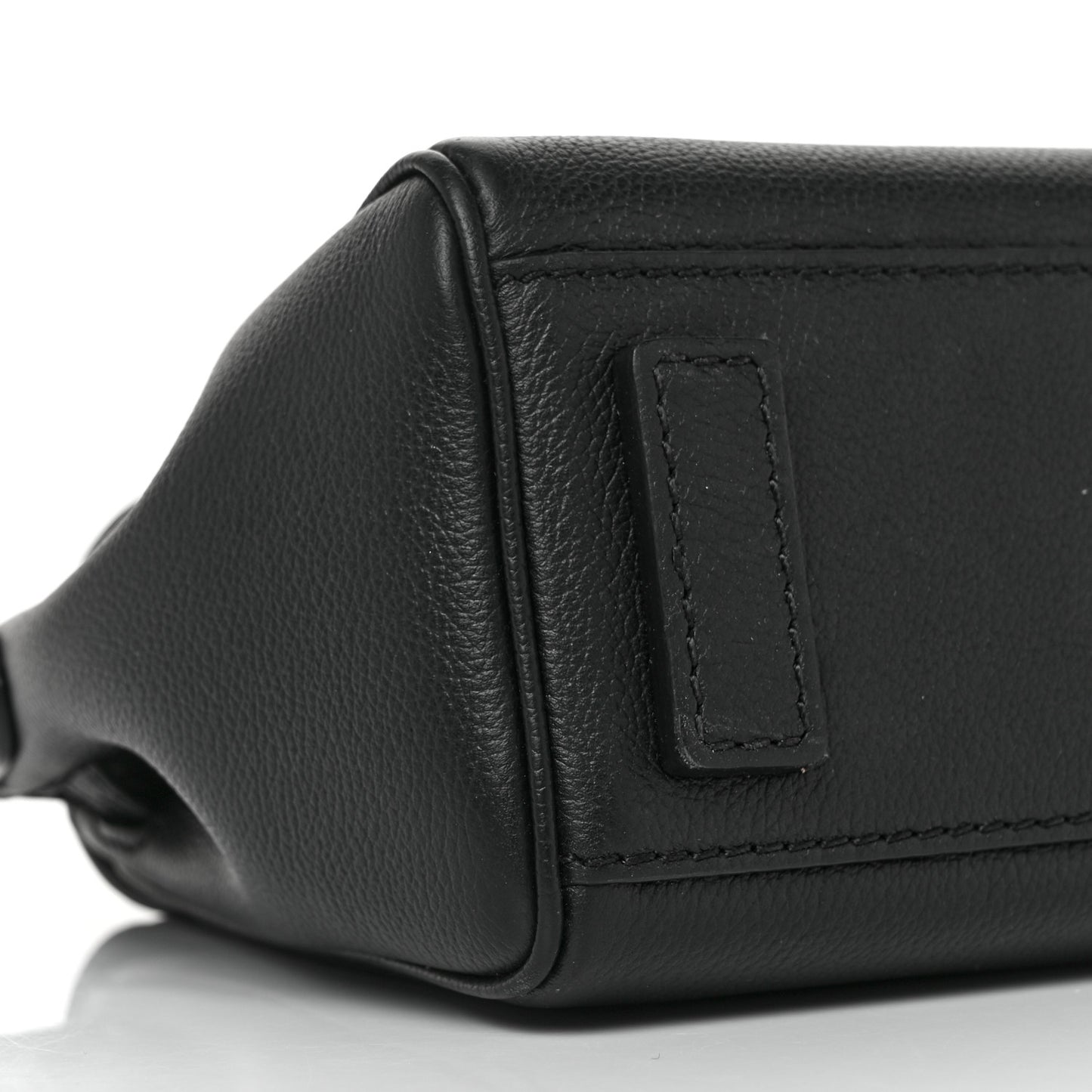 Grained Calfskin Small La Medusa Top Handle Bag Black