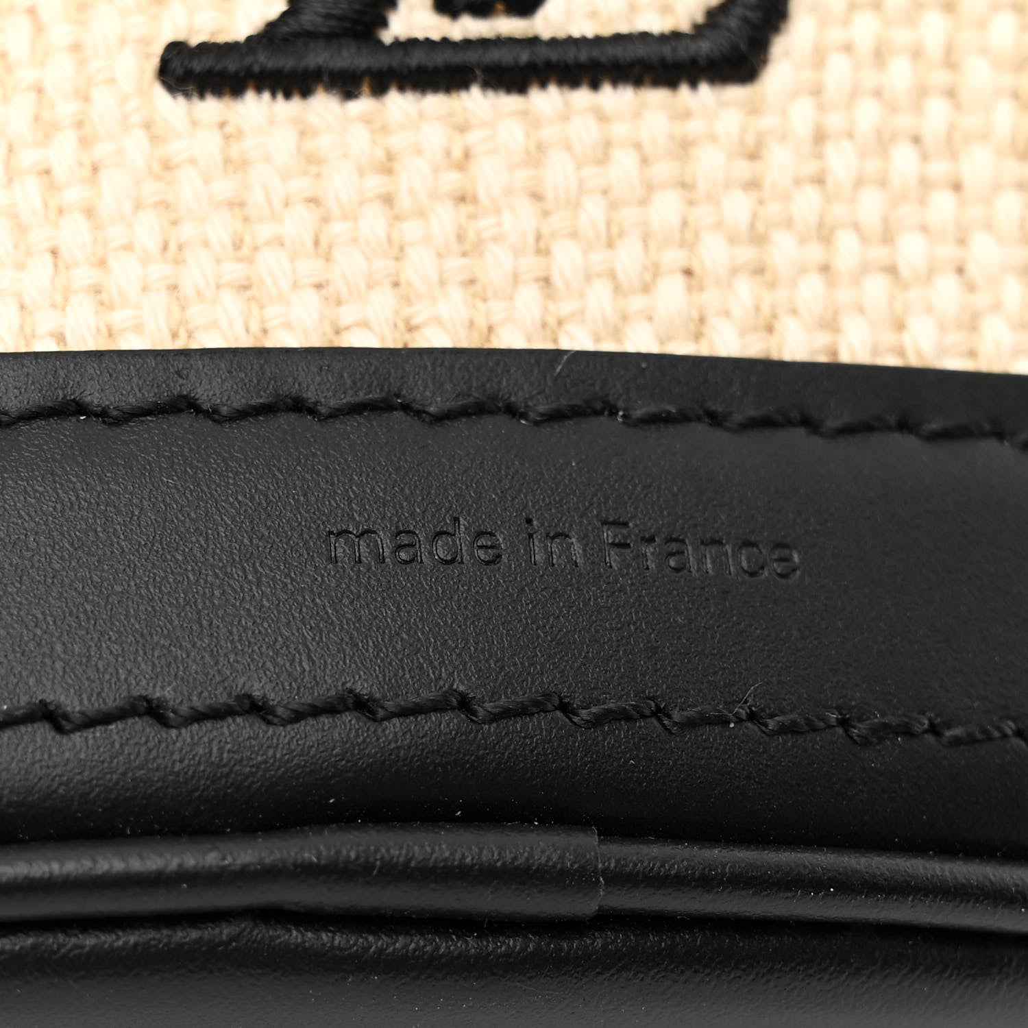 Louis Vuitton Cotton Calfskin Monogram Nano Bucket Bag Black 9 of 12