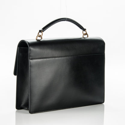 Saint Laurent Calfskin Large Highschool Satchel Black 3 of 6