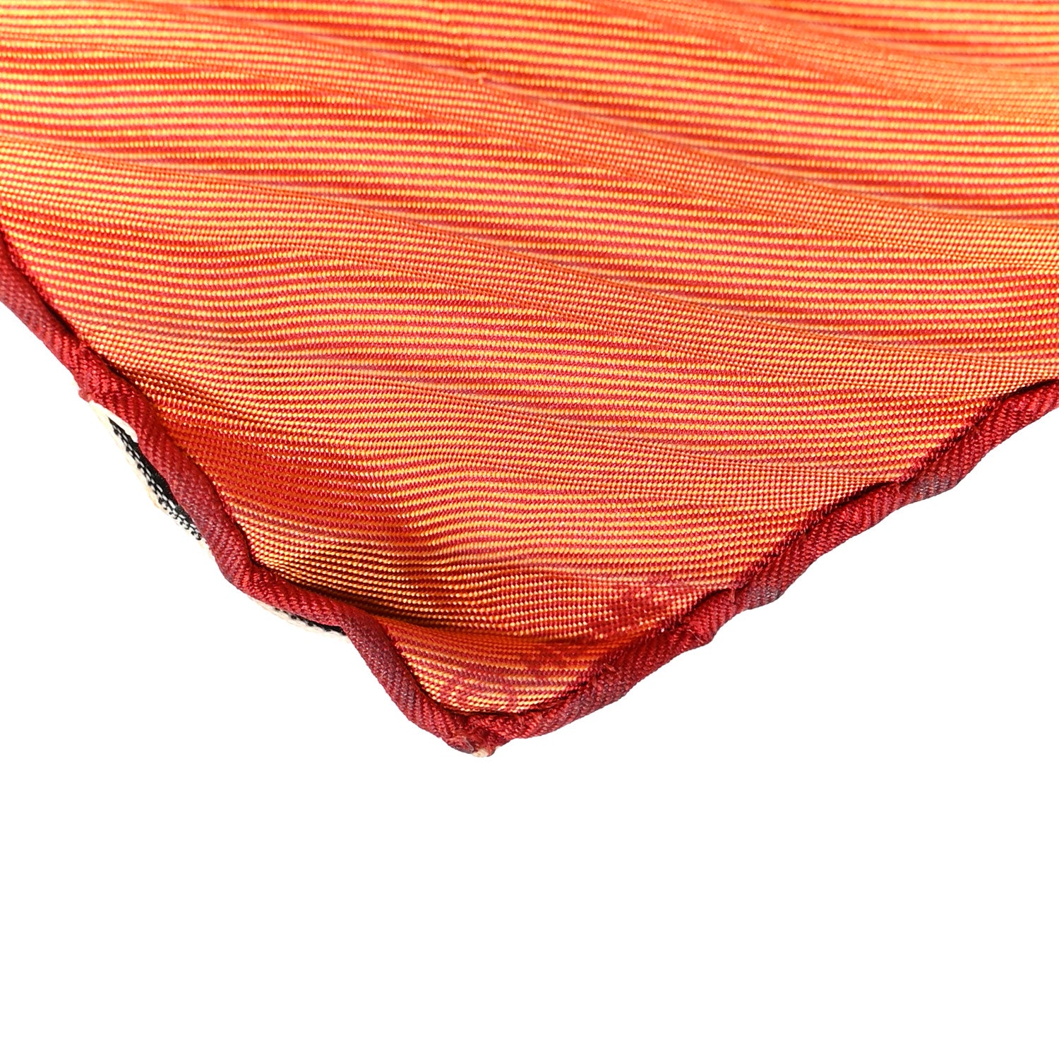 Hermes Silk Plisse Scarf Orange Multicolor 4 of 4