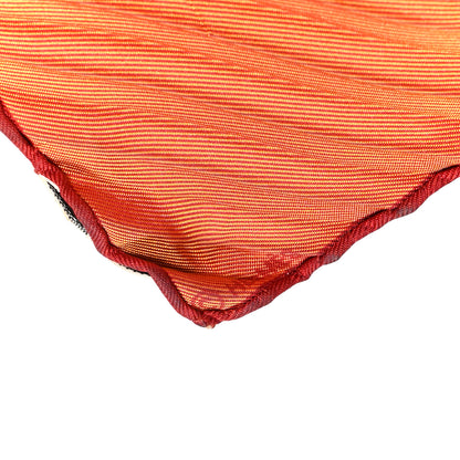 Hermes Silk Plisse Scarf Orange Multicolor 4 of 4