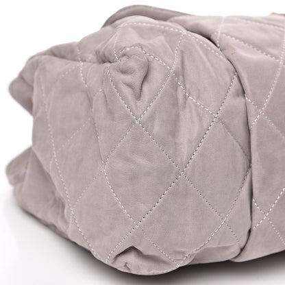 Chanel Iridescent Calfskin Large Chic Quilt Flap Gris 8 of 13