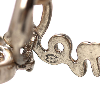 Chanel Metal CC Turnlock Climber Clip On Earrings Gold 4 of 5